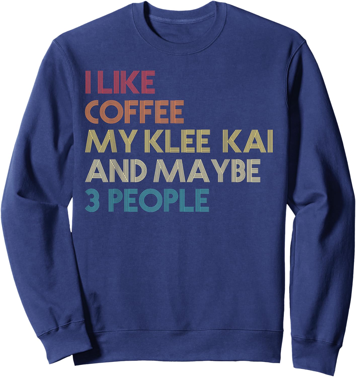 Alaskan Klee Kai Dog Owner Coffee Lovers Quote Vintage Retro Women Sweatshirt - Sweatshirt | Navy
