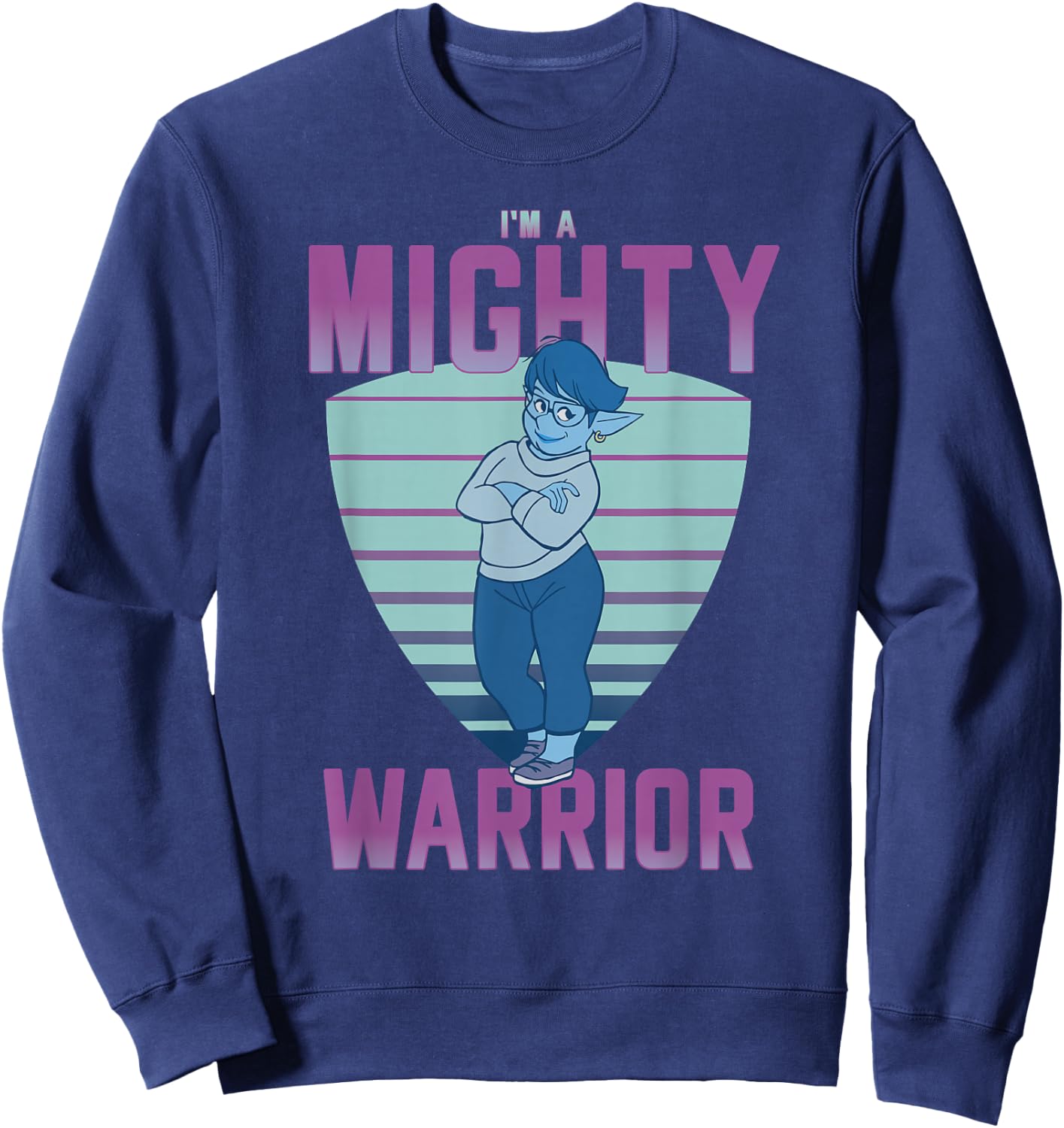 Disney and Pixar's Onward Laurel I'm a Mighty Warrior Sweatshirt - Sweatshirt | Navy