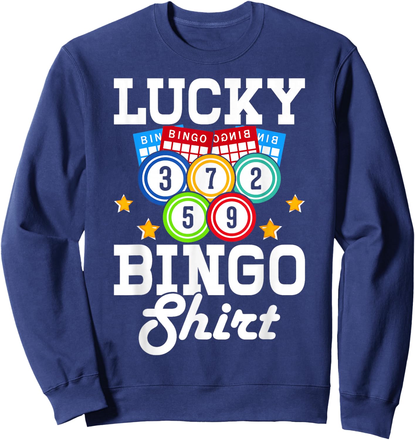 Lucky Bingo shirt Sweatshirt - Sweatshirt | Navy
