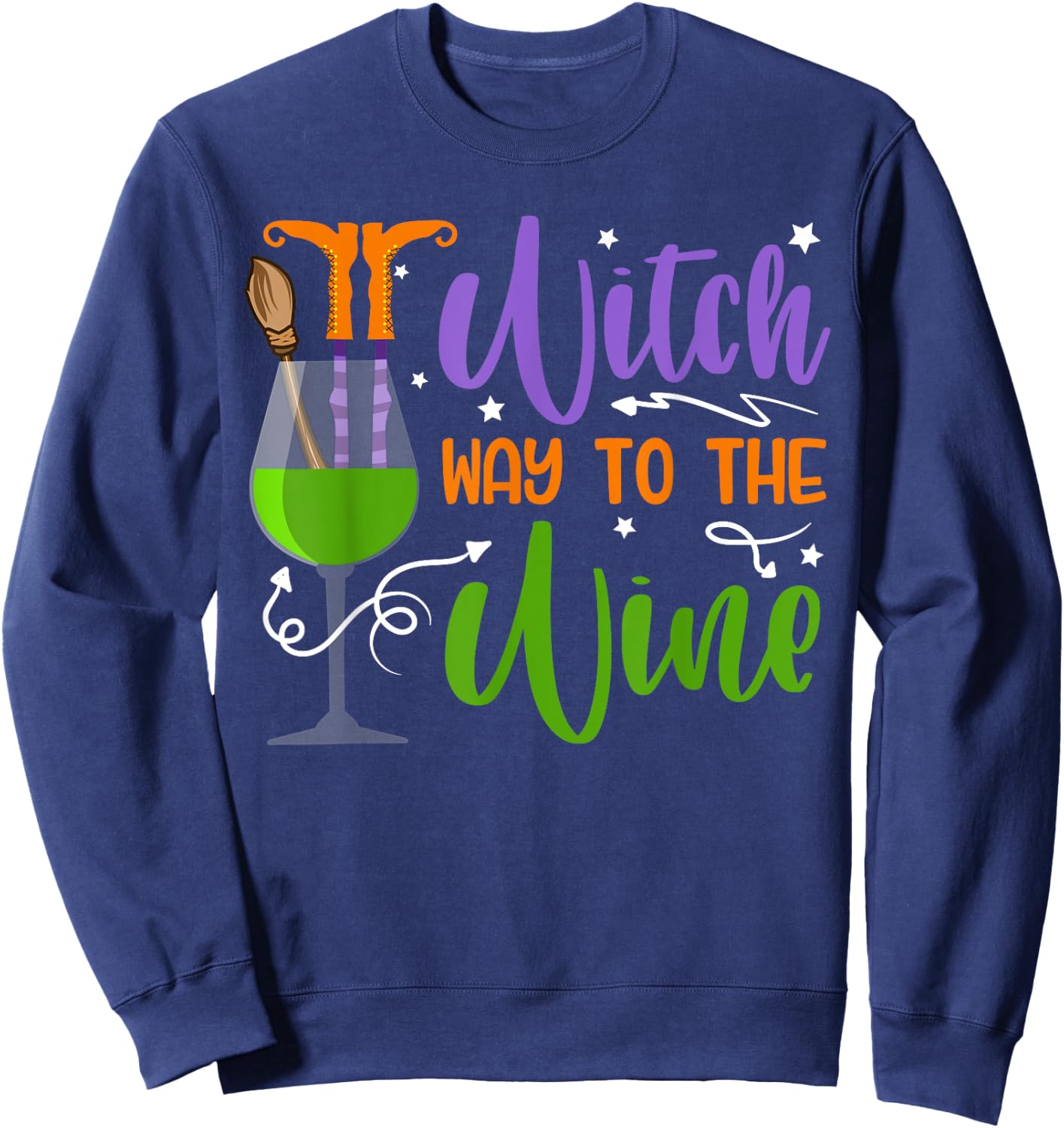 Halloween 2024 Ghost Trick or Treat Outfit Halloween Party Sweatshirt - Sweatshirt | Navy