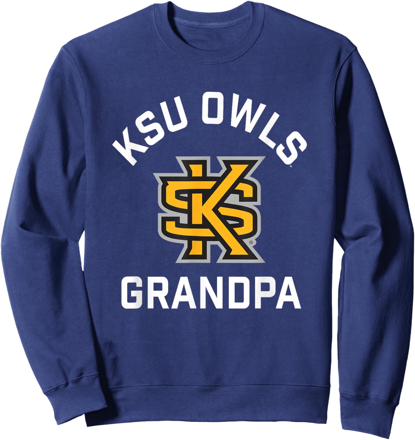 Kennesaw State University Owls Arched Grandpa Sweatshirt - Sweatshirt | Navy