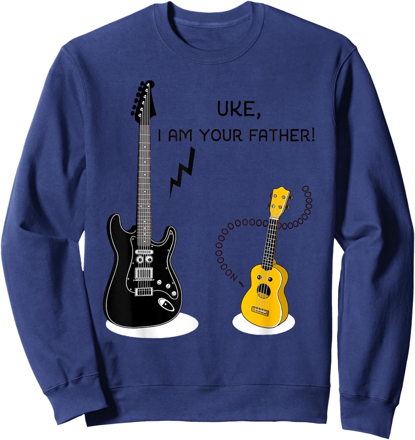 UKE I Am Your father - Funny Guitar Sweatshirt - Sweatshirt | Navy