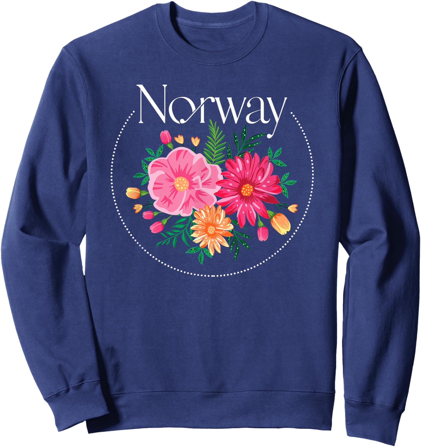 Norway Nature Mountain Hiking Gift Norway Sweatshirt - Sweatshirt | Navy