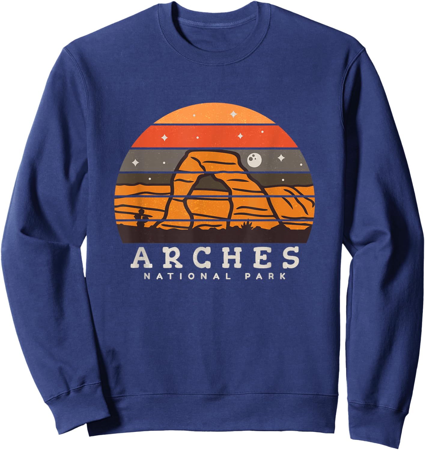 Arches National Park Moab Utah Vintage Sweatshirt - Sweatshirt | Navy