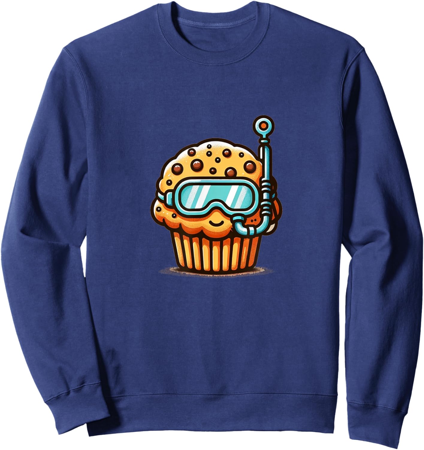 Funny Muffin Diver Muff Scuba Diver Humor Sweatshirt - Sweatshirt | Navy