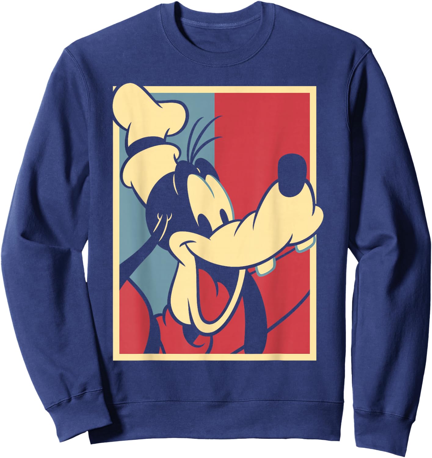 Disney Mickey & Friends Americana Goofy Red & Blue Pop Sweatshirt - Sweatshirt | Navy