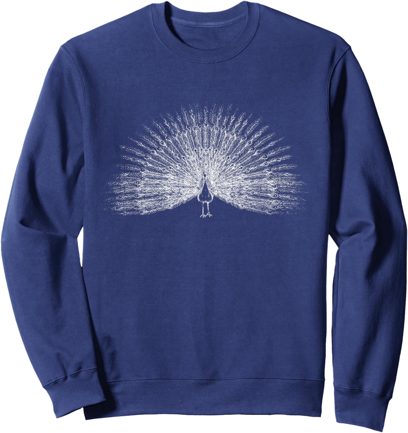 Distressed Peacock Sweatshirt - Sweatshirt | Navy