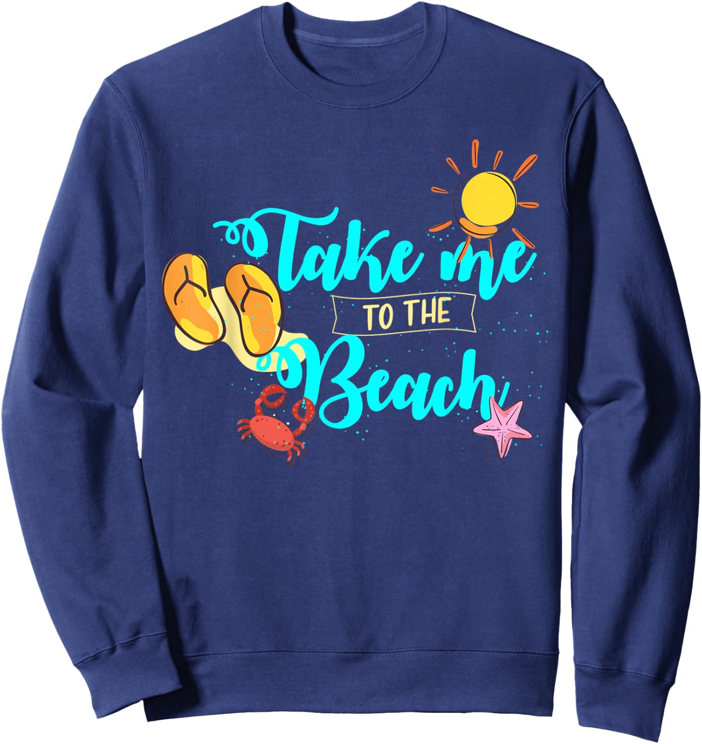 For Surfer or Kitesurfer in Vacation or Take Me to the Beach Sweatshirt - Sweatshirt | Navy
