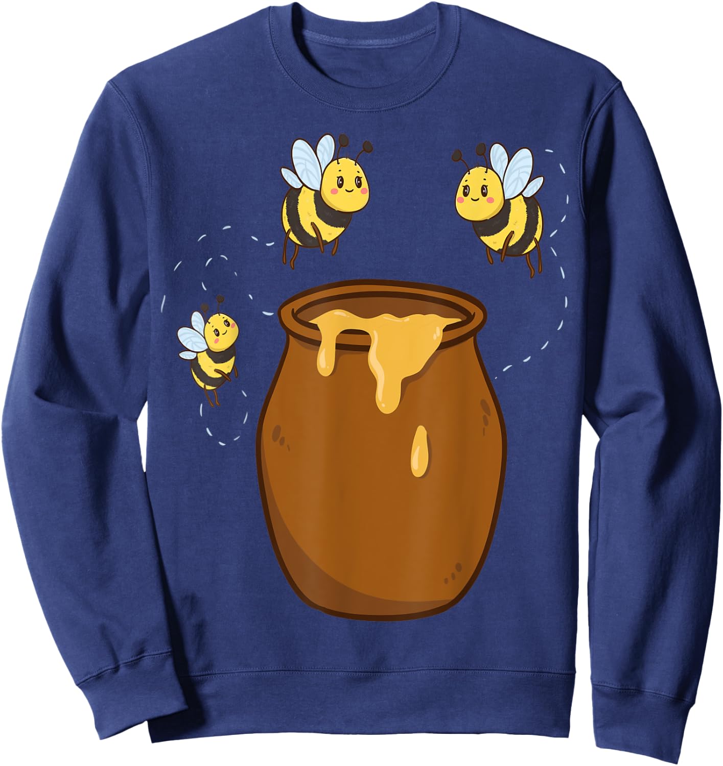 Wild Bees Honeypot Child Bumble Bee Bee Beekeeper Honey Bee Sweatshirt - Sweatshirt | Navy