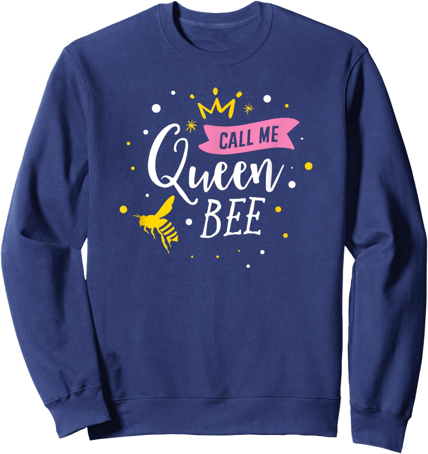Funny Beekeeper Queen Bee Cute Bees Honey Lover Bee Hive Sweatshirt - Sweatshirt | Navy