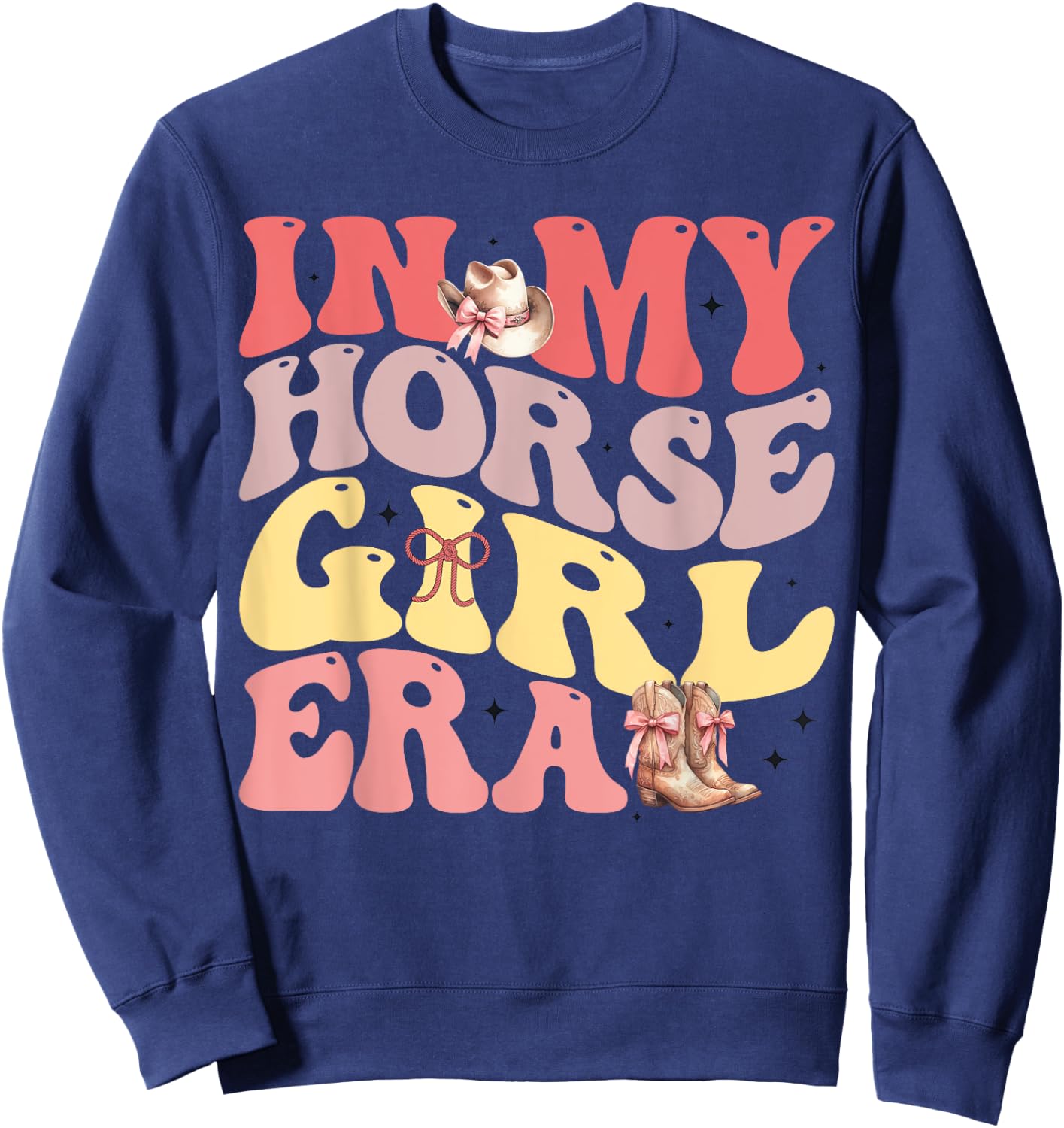 In My Horse Girl Era Sweatshirt - Sweatshirt | Navy