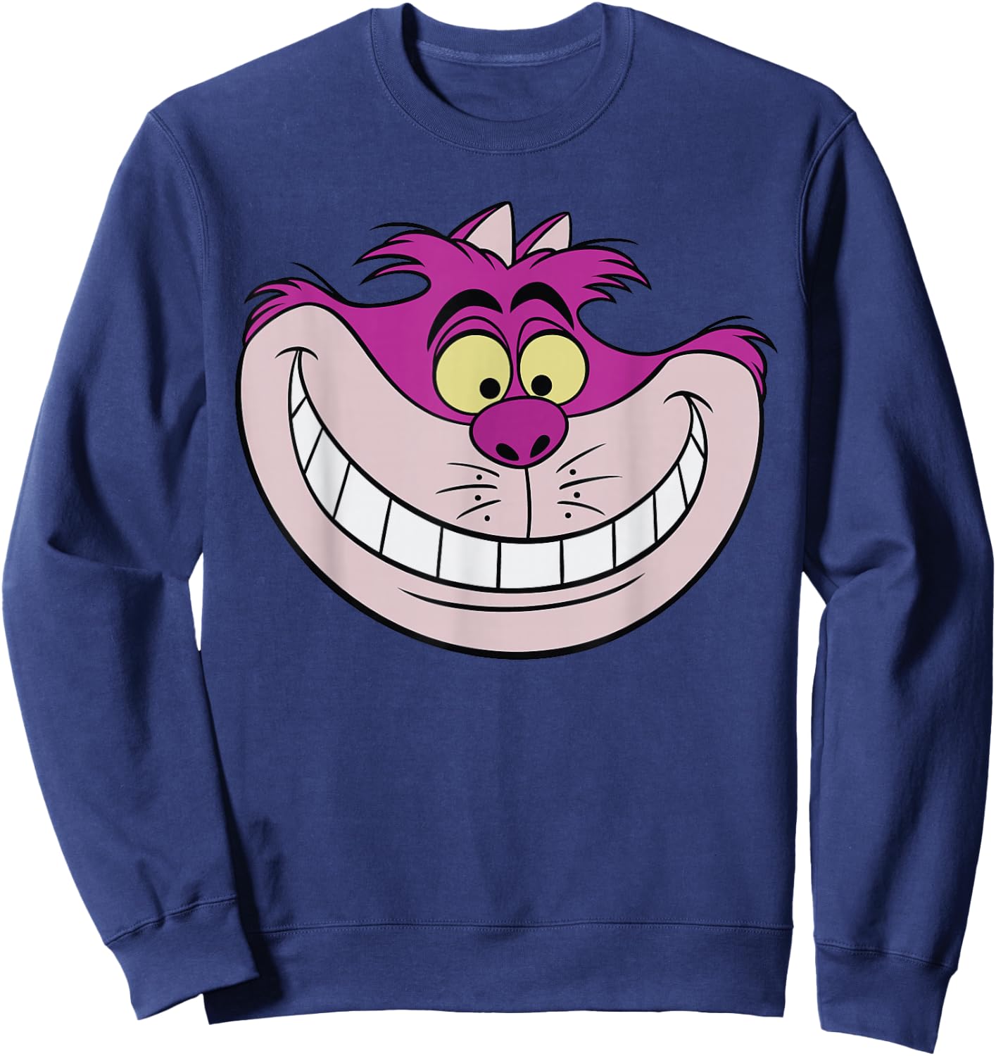 Disney Alice in Wonderland Cheshire Cat Grin Small Sweatshirt - Sweatshirt | Navy