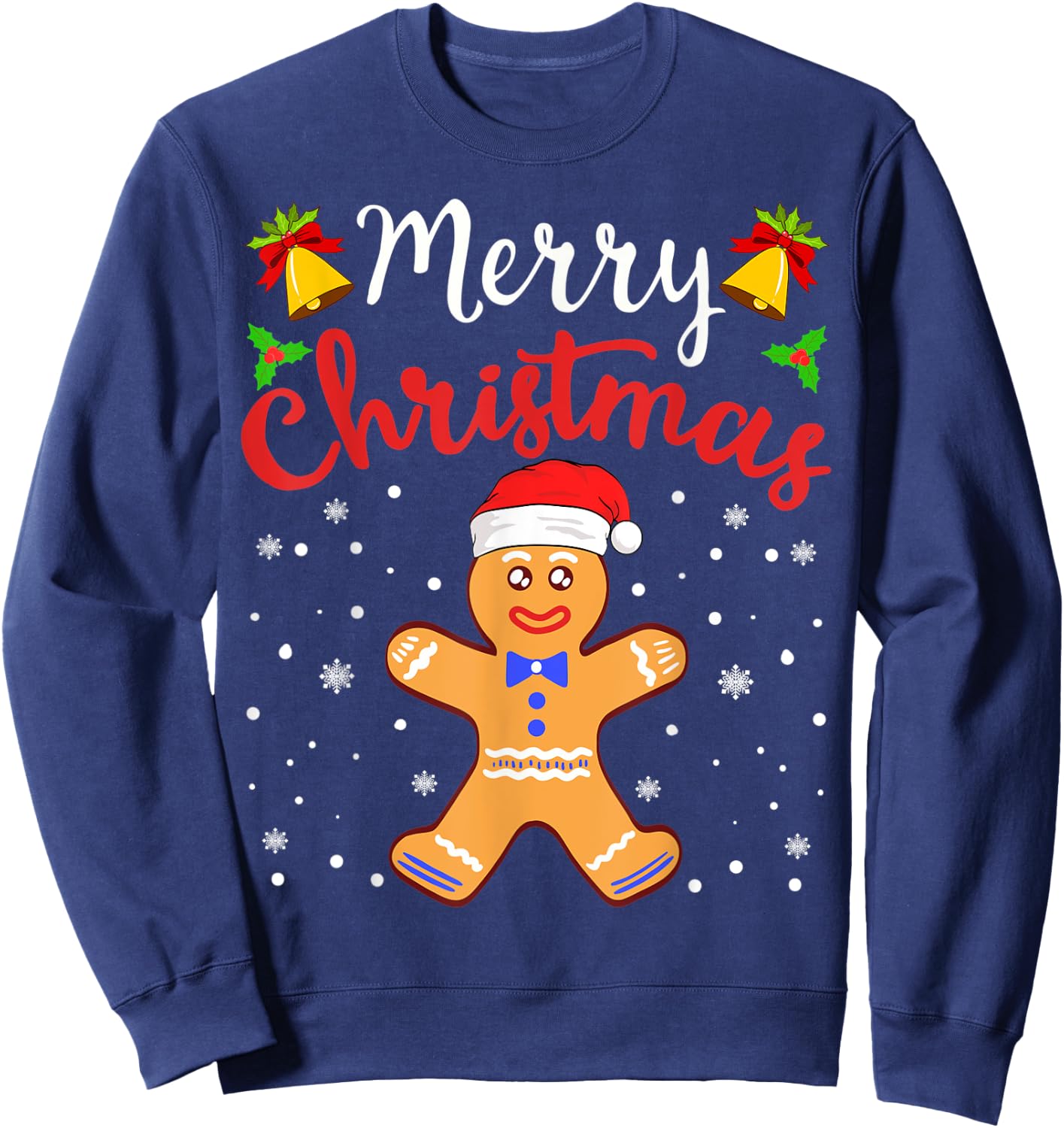 Gingerbread Cookie House Santa Collection Sweatshirt - Sweatshirt | Navy