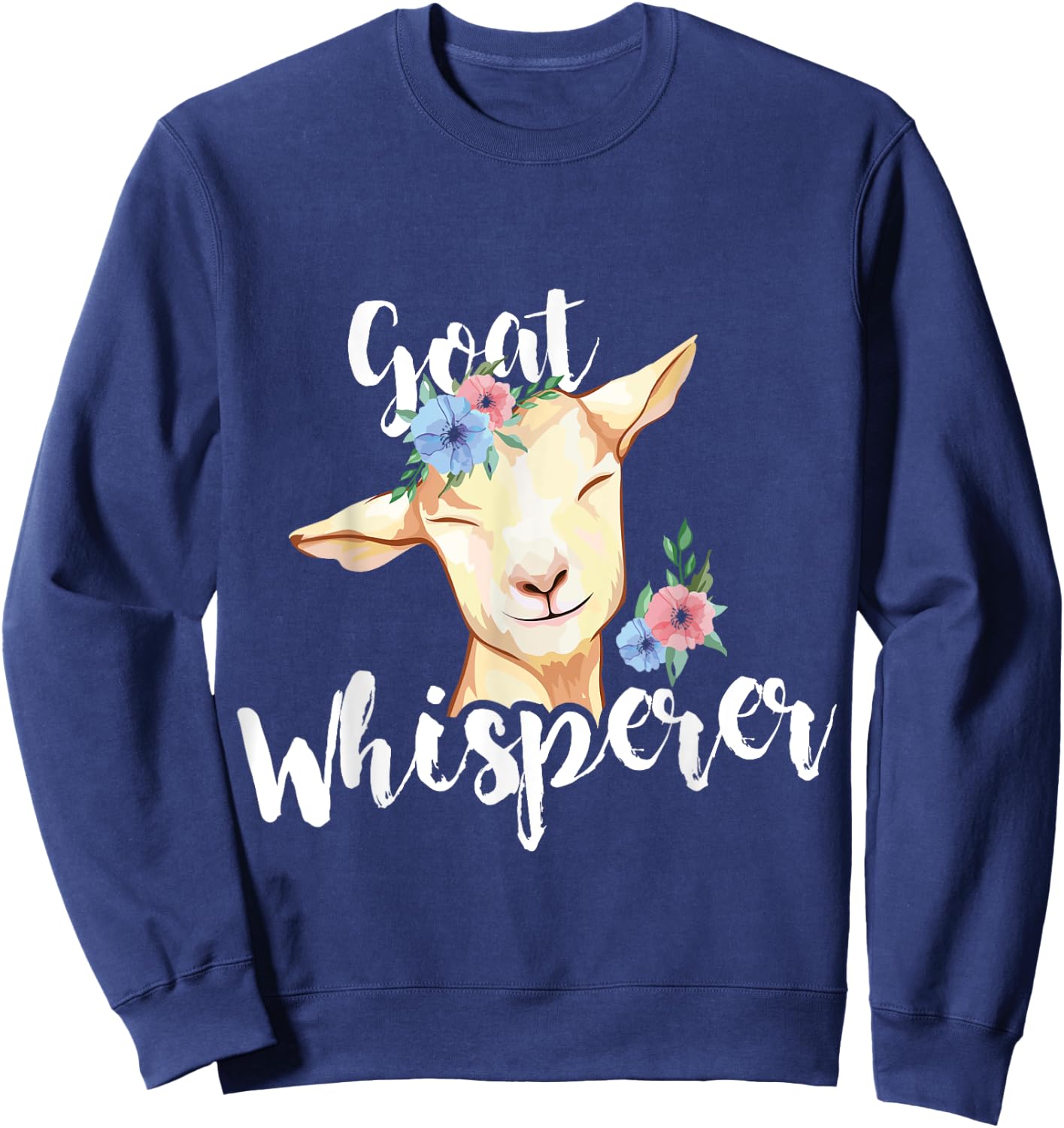 Goat Whisperer - Goat Sweatshirt - Sweatshirt | Navy