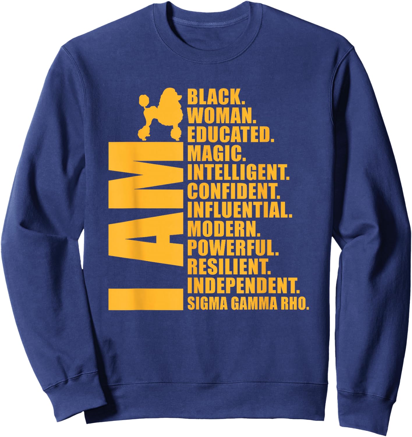 Sigma Gamma Rho Sorority Paraphernalia, Black History HBCU Sweatshirt - Sweatshirt | Navy