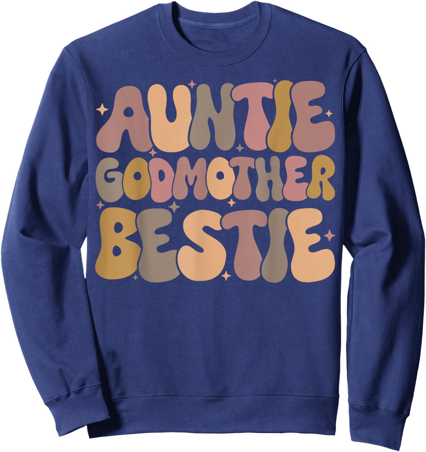 Auntie Godmother Bestie Sweatshirt - Sweatshirt | Navy