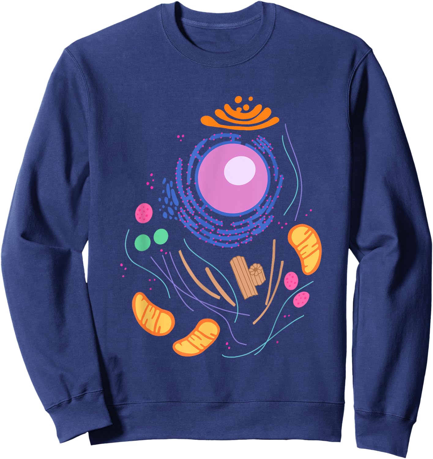 Animal Cell Simple funny quick lazy Halloween costume outfit Sweatshirt - Sweatshirt | Navy