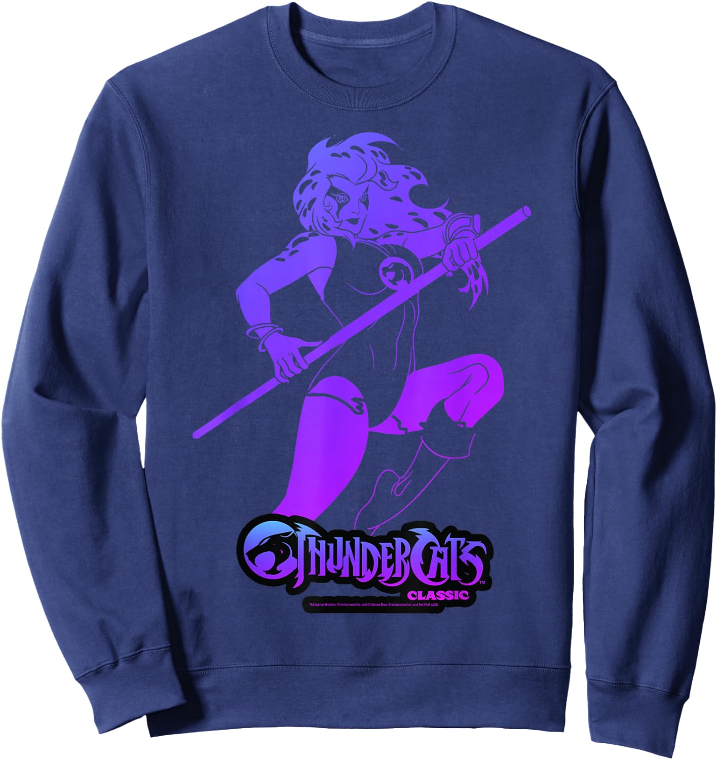 Thundercats Cheetara Gradient Portrait Small Sweatshirt - Sweatshirt | Navy