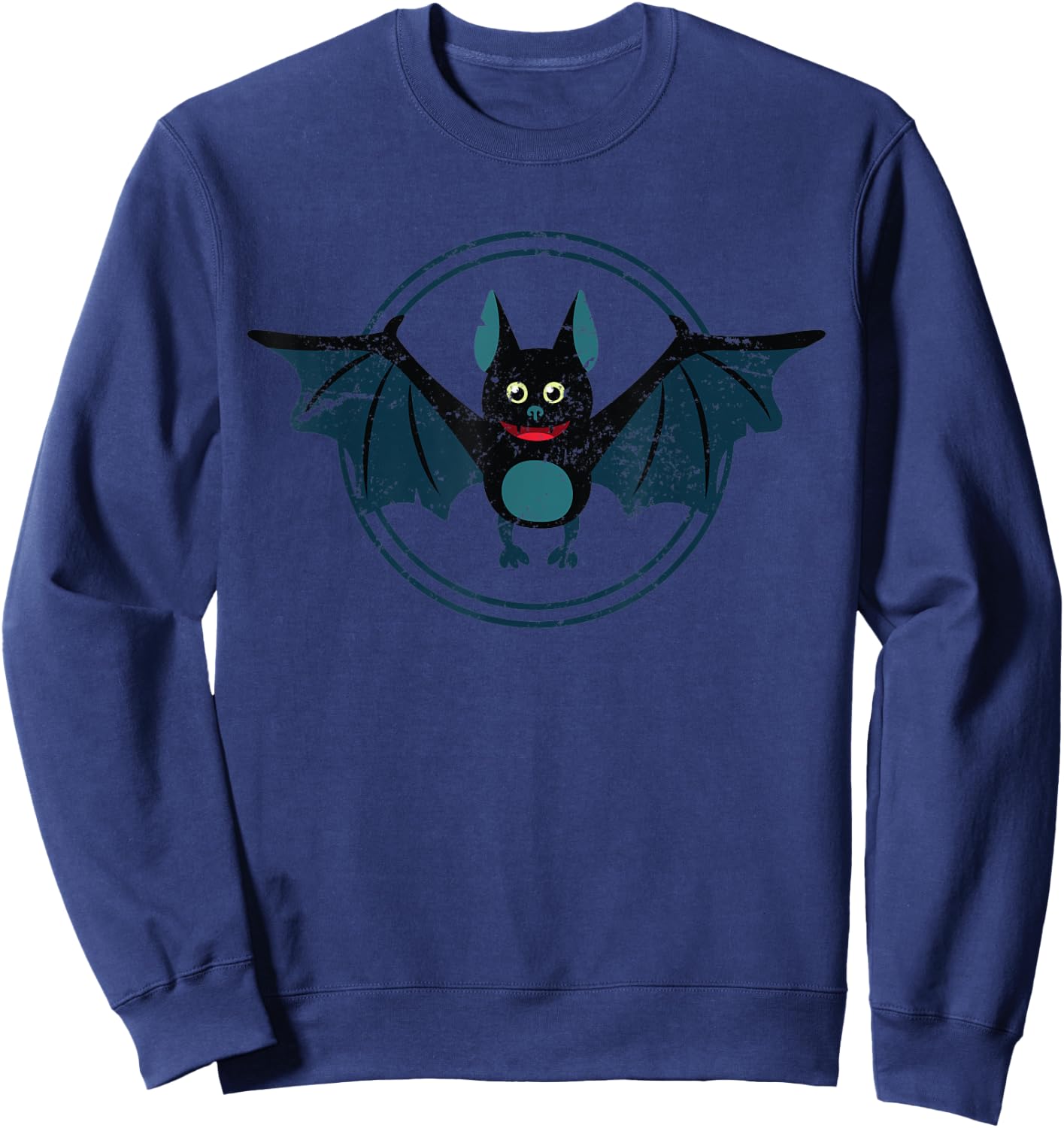 Toddlers Gift Cute Bat Costume Halloween Sweatshirt - Sweatshirt | Navy