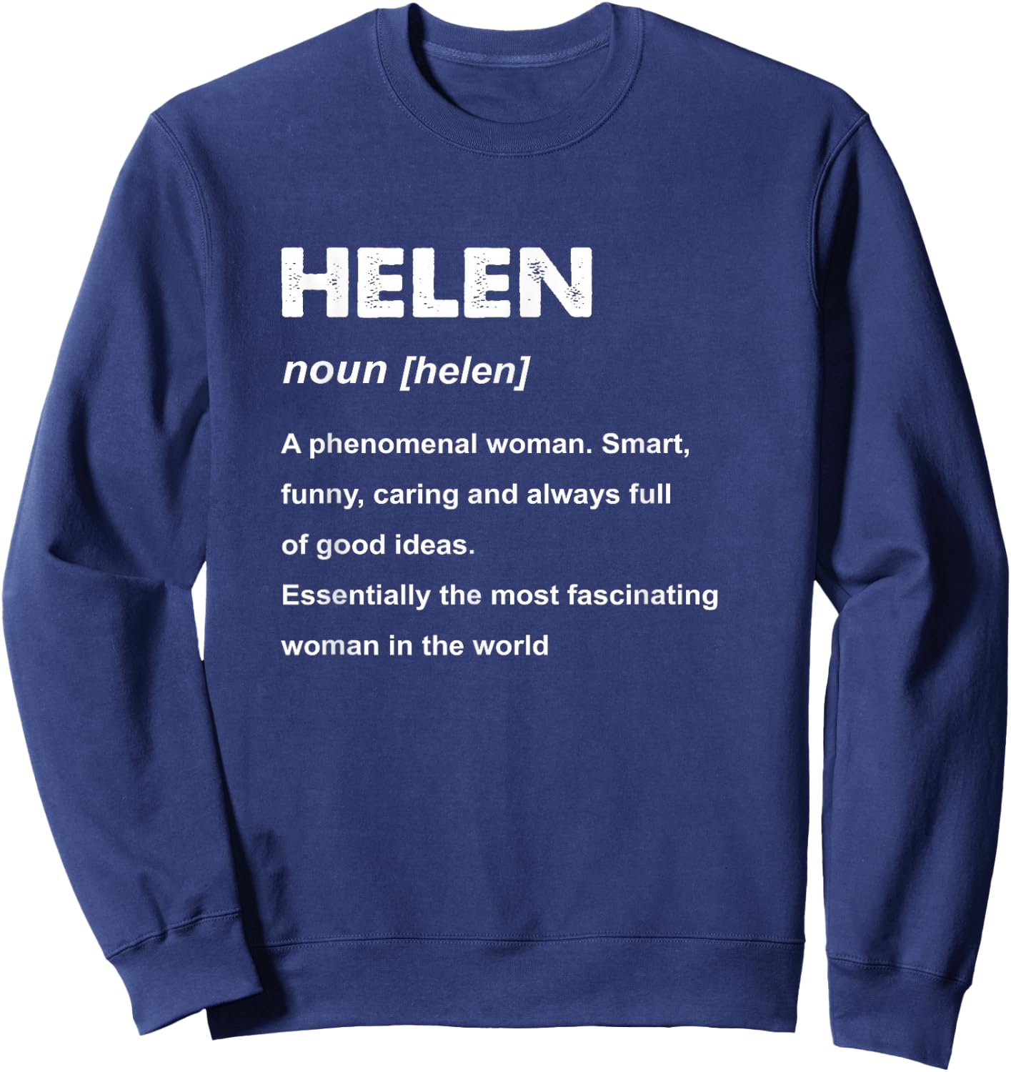 Helen Name Sweatshirt - Sweatshirt | Navy