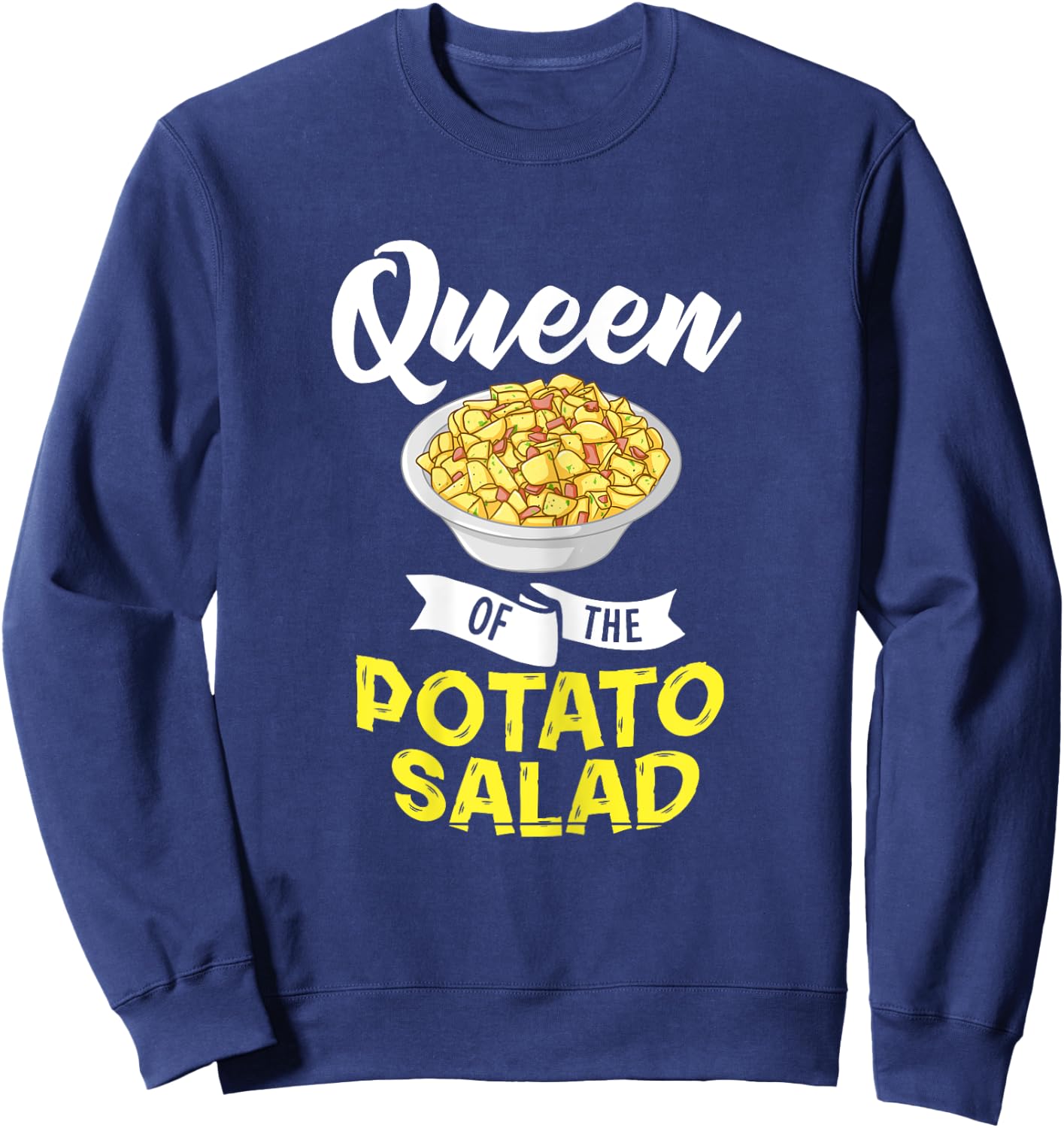 Potato Salad Gift Egg Seasoning Vegan Sweatshirt - Sweatshirt | Navy
