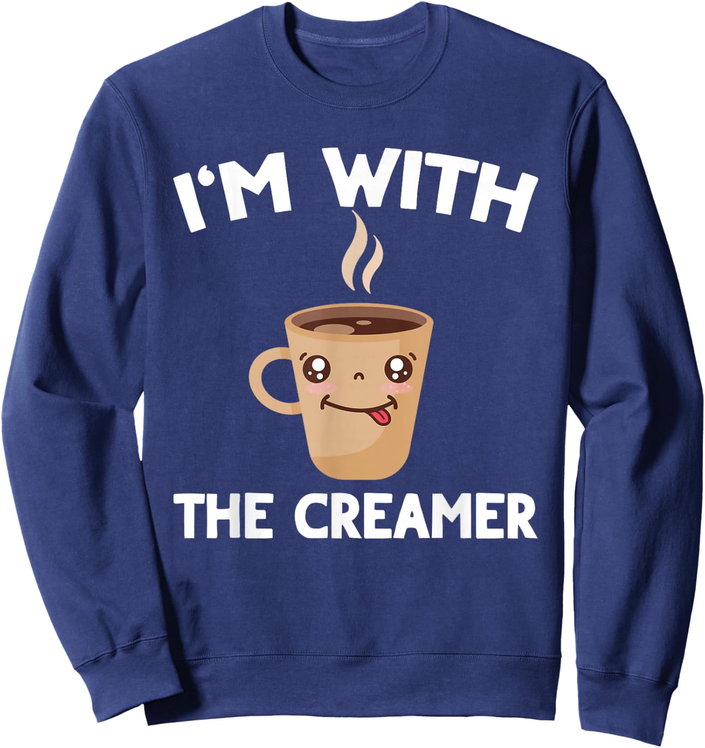 Coffee & Creamer Matching Couples His & Hers Sweatshirt - Sweatshirt | Navy