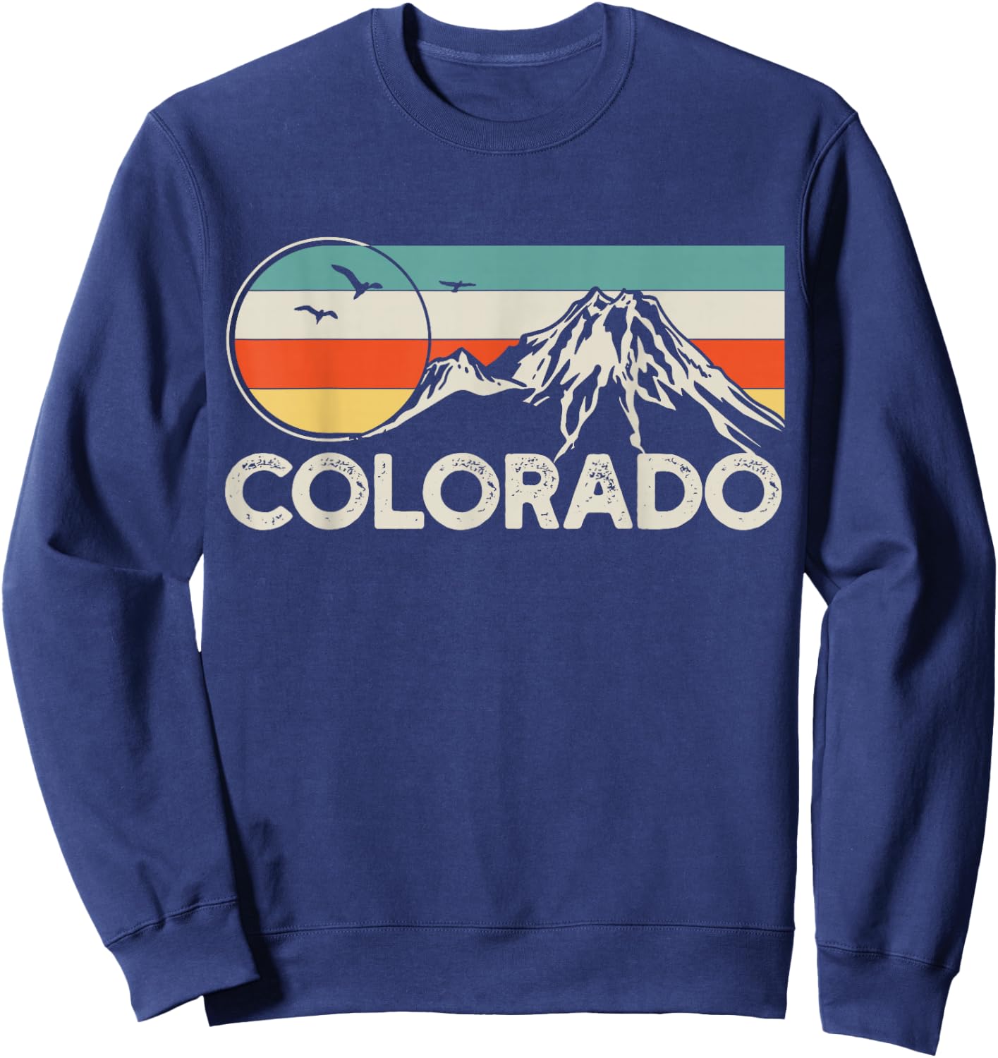 Colorado Hiking/Retro Sweatshirt - Sweatshirt | Navy