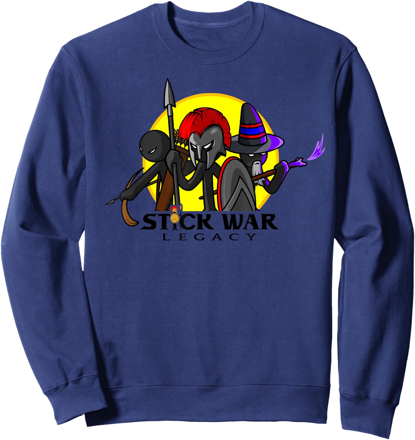 Stick War: Legacy - 3 in The Sun - Spearton First Sweatshirt - Sweatshirt | Navy