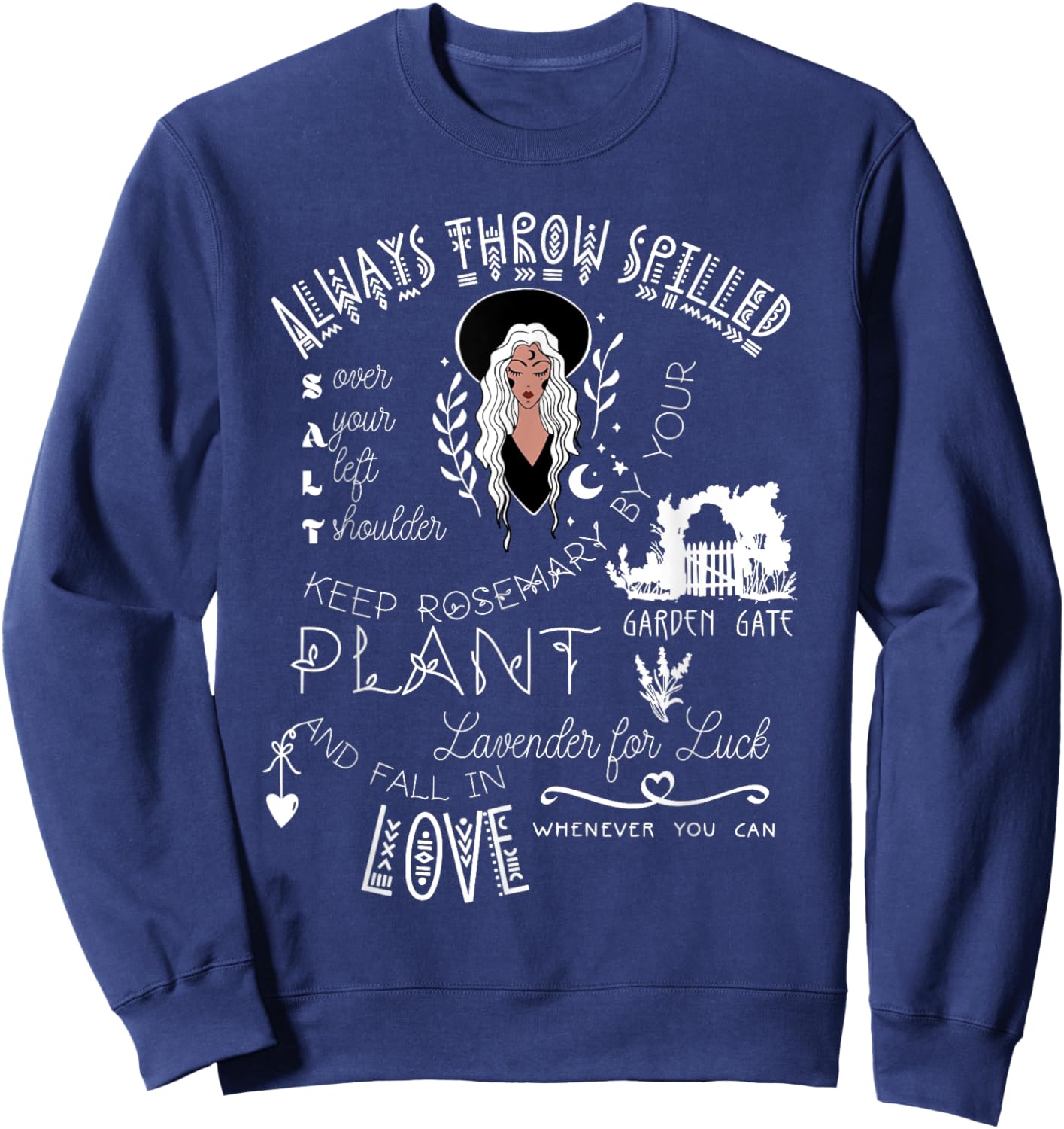 Practical Magic quotes witches novelty halloween graphic Sweatshirt - Sweatshirt | Navy