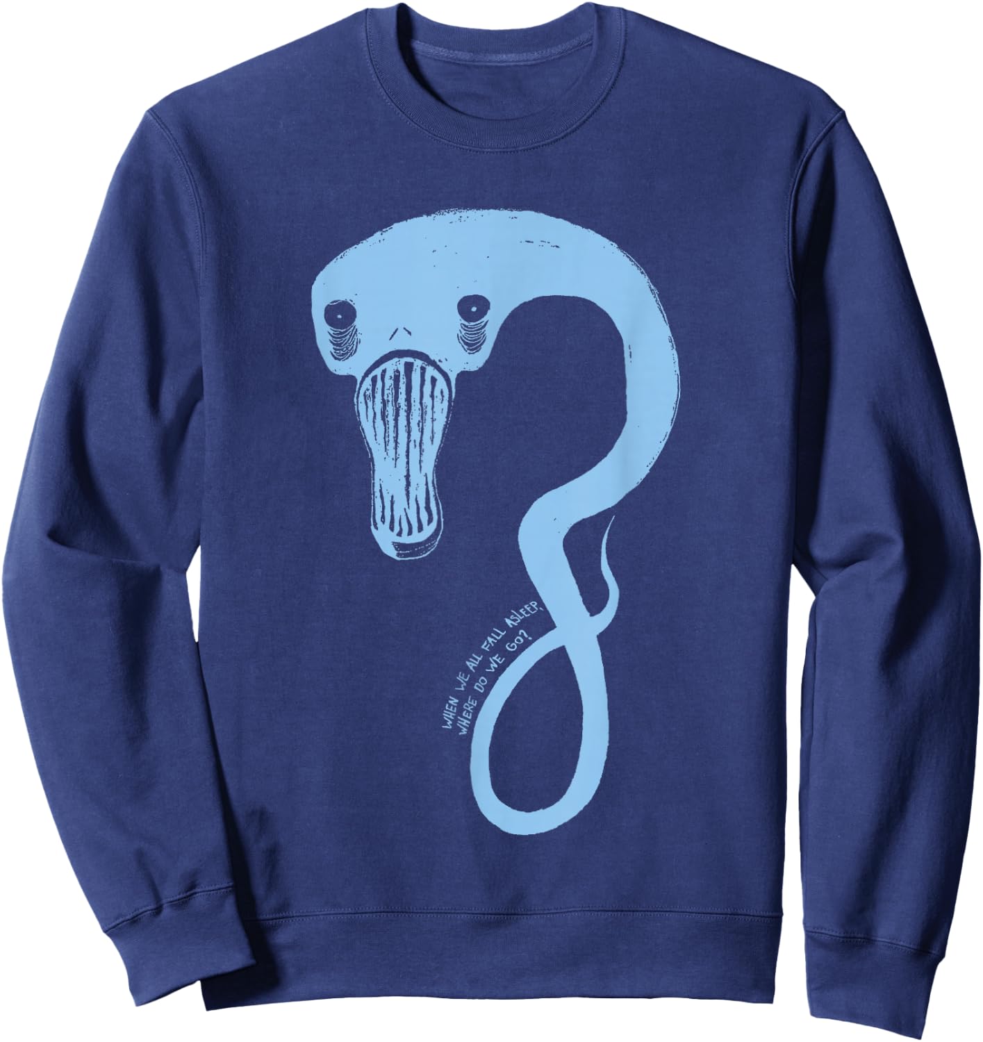 Billie Eilish Official Monster Blue Sweatshirt - Sweatshirt | Navy