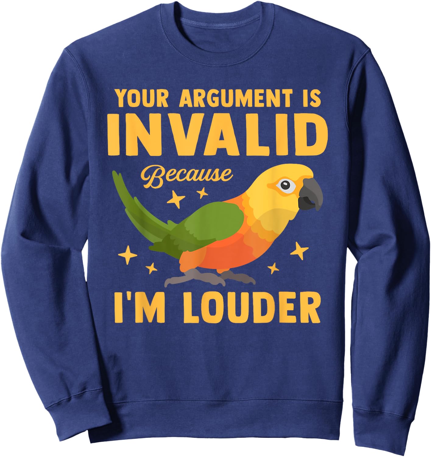 Funny Jenday Conure Bird Lover Parrot Pet Animal Owner Gifts Sweatshirt - Sweatshirt | Navy