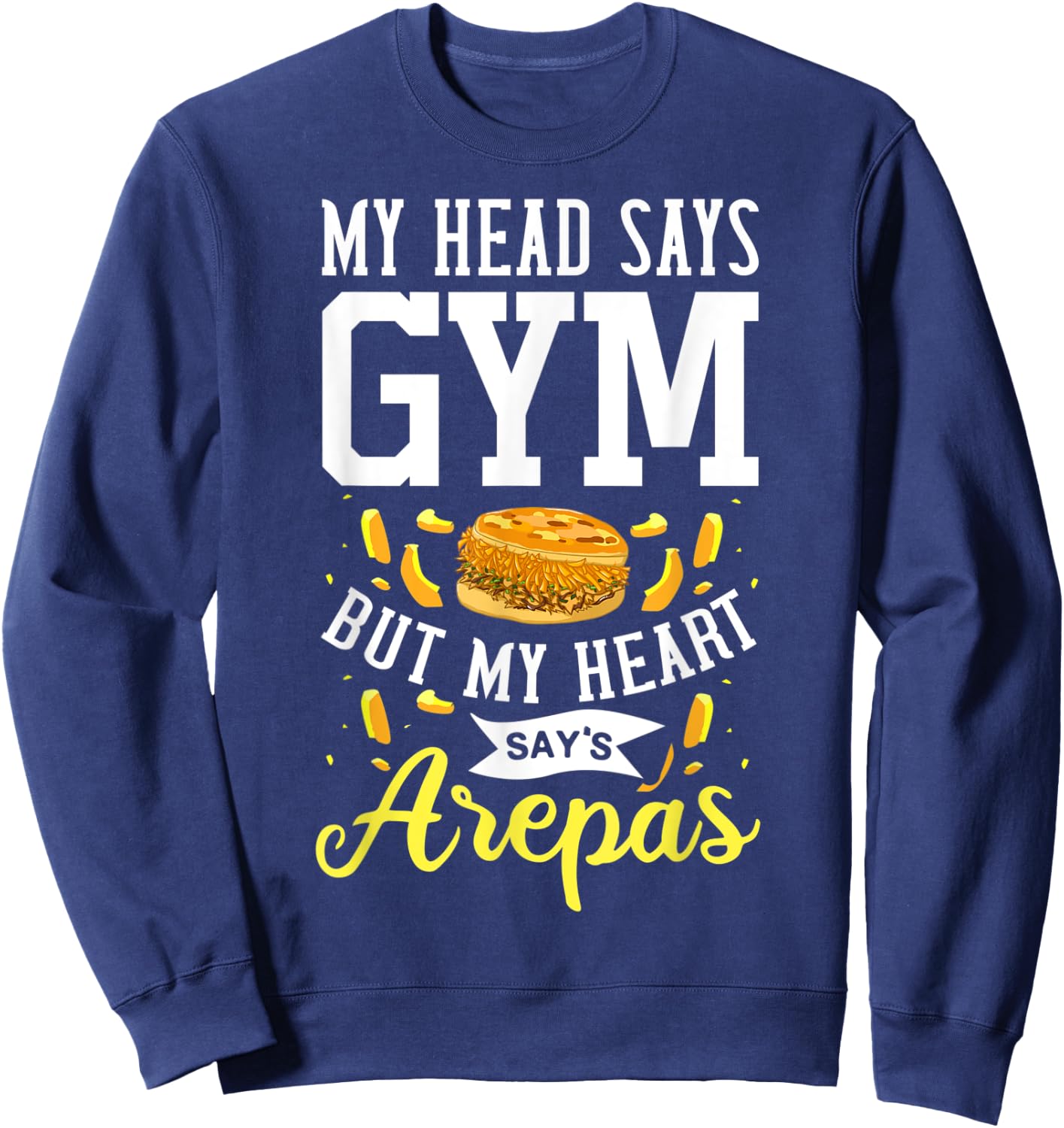 Arepa Gift Venezuela Colombia Sweatshirt - Sweatshirt | Navy