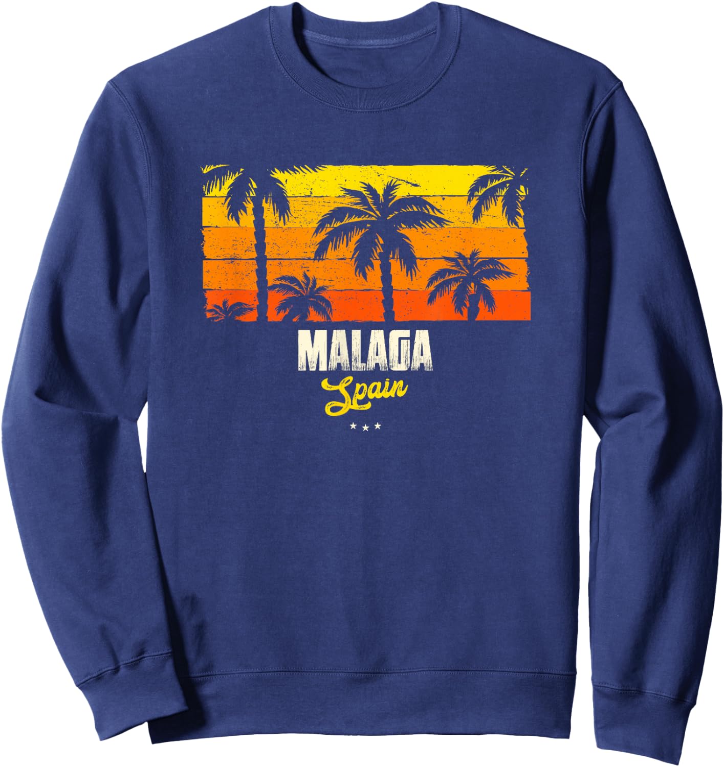 Malaga Souvenir - Spain Reminder Sweatshirt - Sweatshirt | Navy