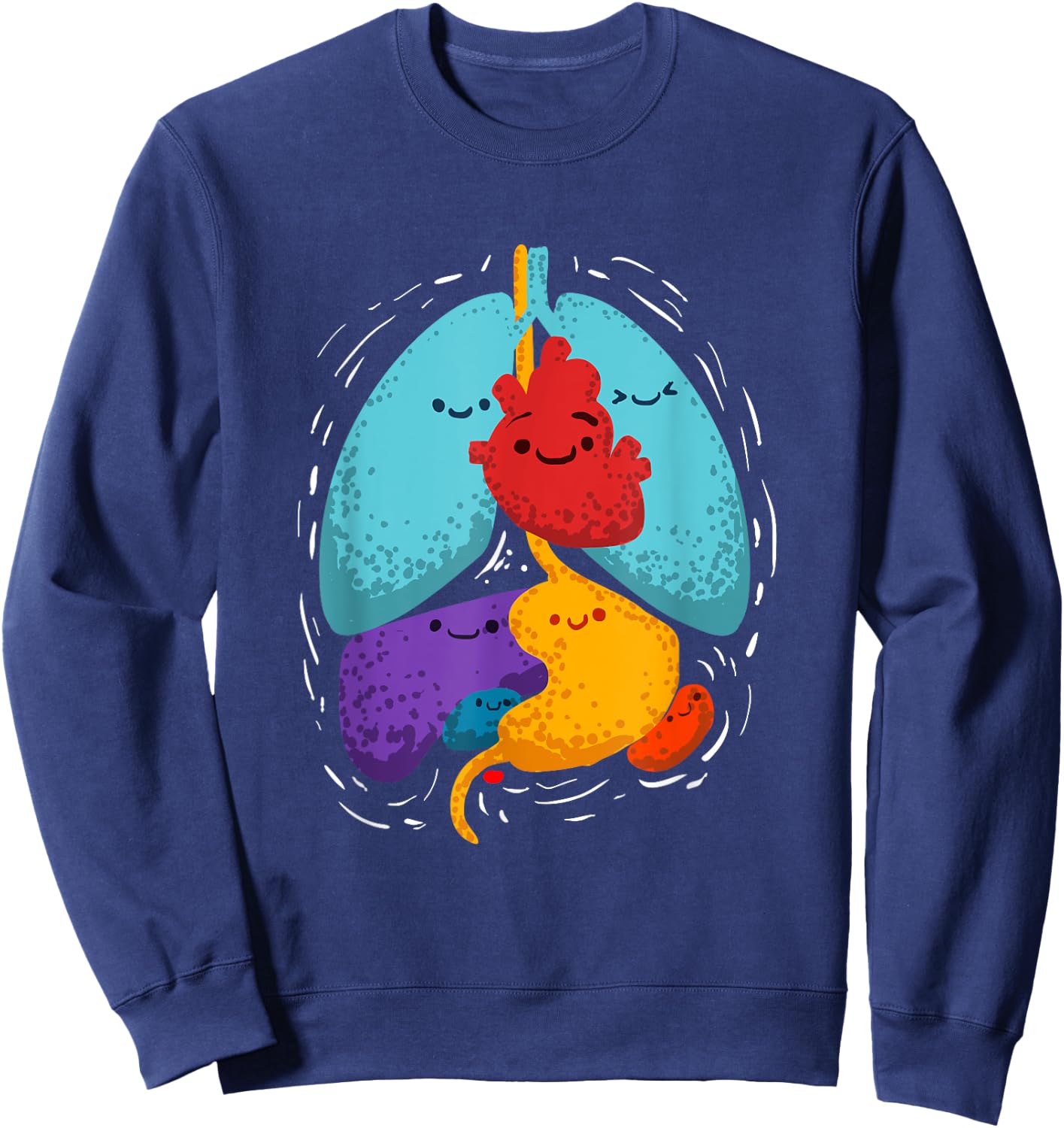 Inner Organs Anatomy Gift A Medical Student Sweatshirt - Sweatshirt | Navy