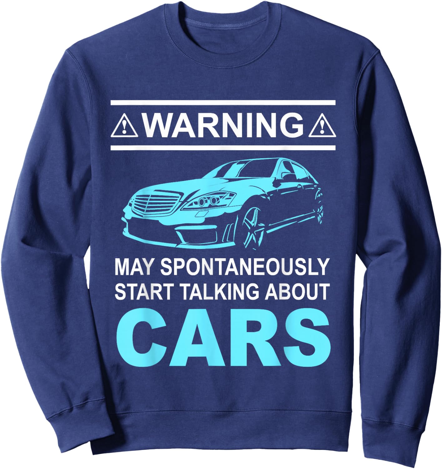 Funny Car Cars Engineer Mechanic Lovers-Gift Men Boys Teens Sweatshirt - Sweatshirt | Navy