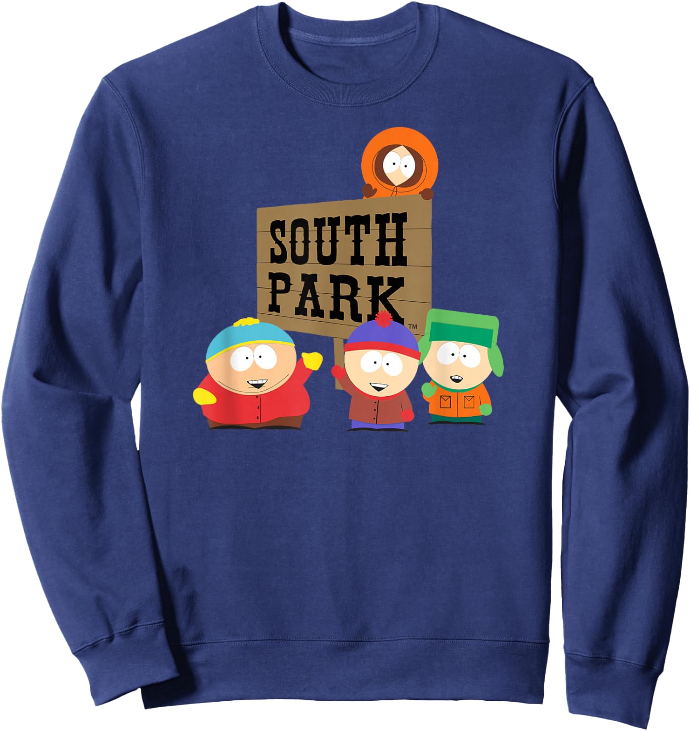 South Park Gang with Sign Sweatshirt - Sweatshirt | Navy