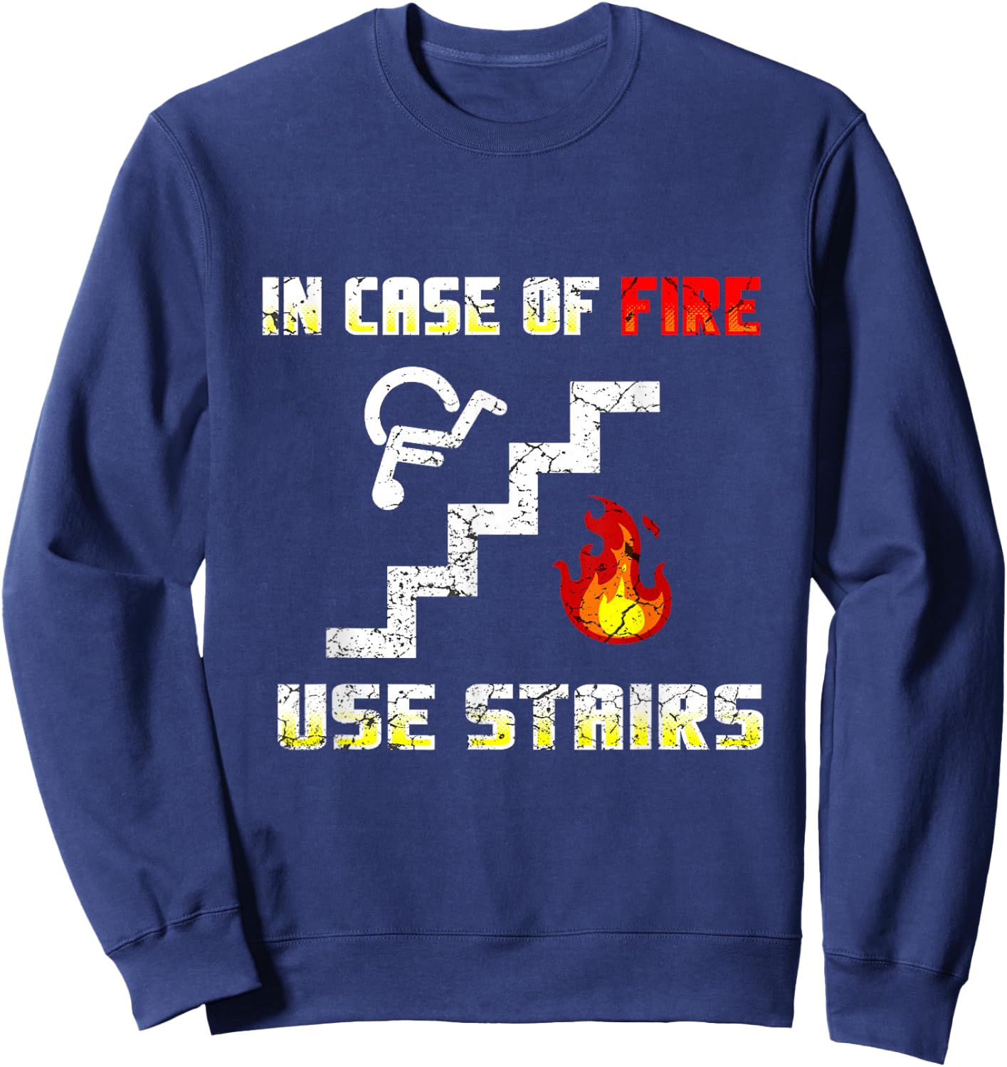 Wheelchair Humour Disability Handicap Sweatshirt - Sweatshirt | Navy