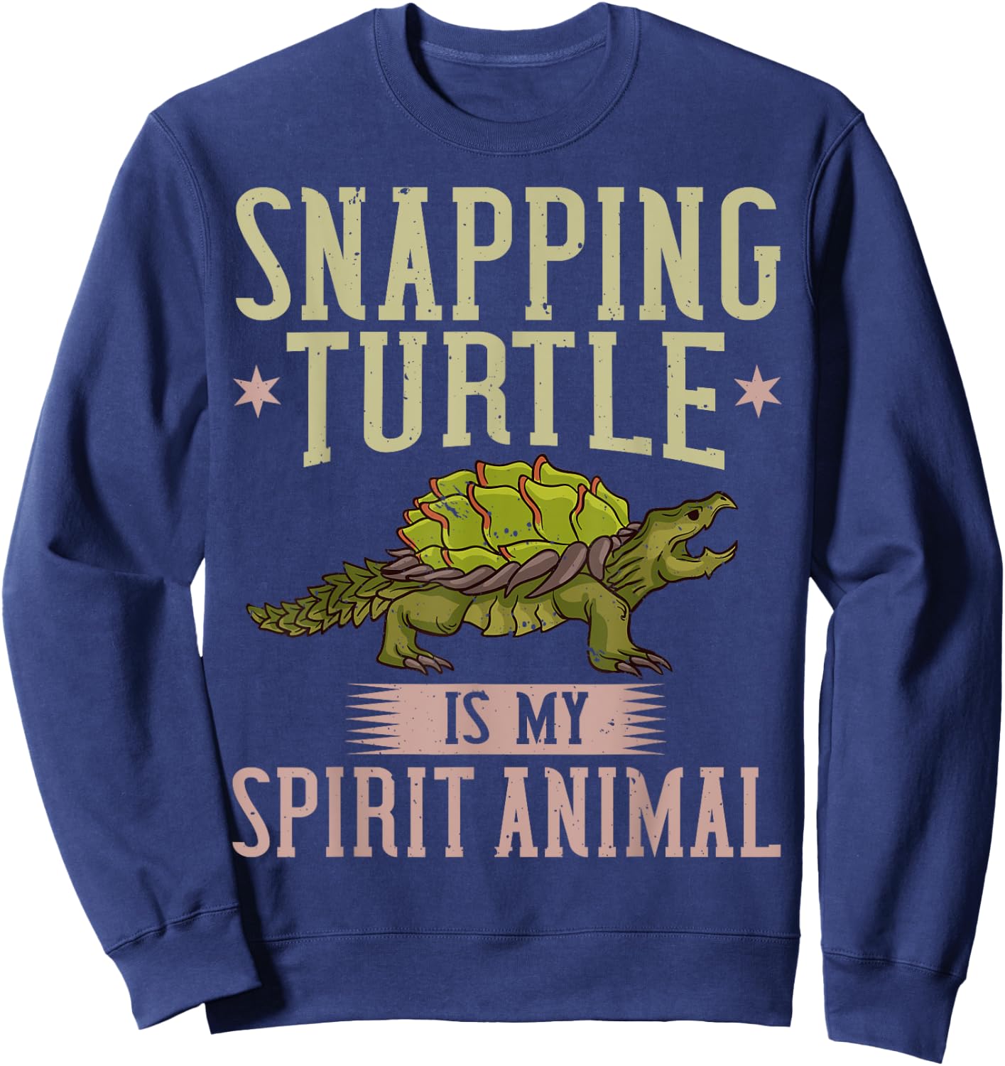 Snapping Turtle Alligator Pet Shell Sweatshirt - Sweatshirt | Navy