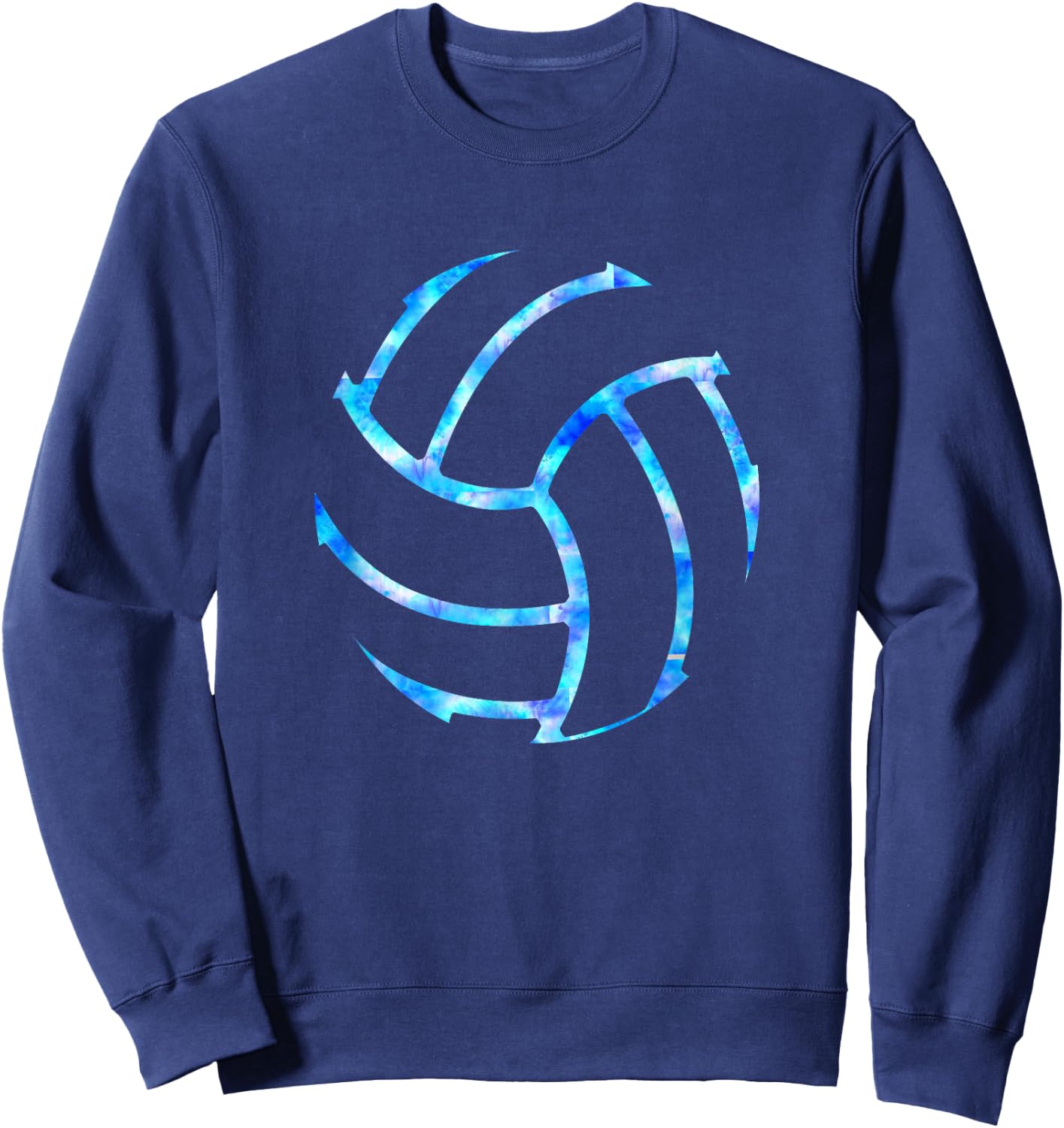 Volleyball Stuff Attire tie dye Gift a Teen Girl Player Sweatshirt - Sweatshirt | Navy