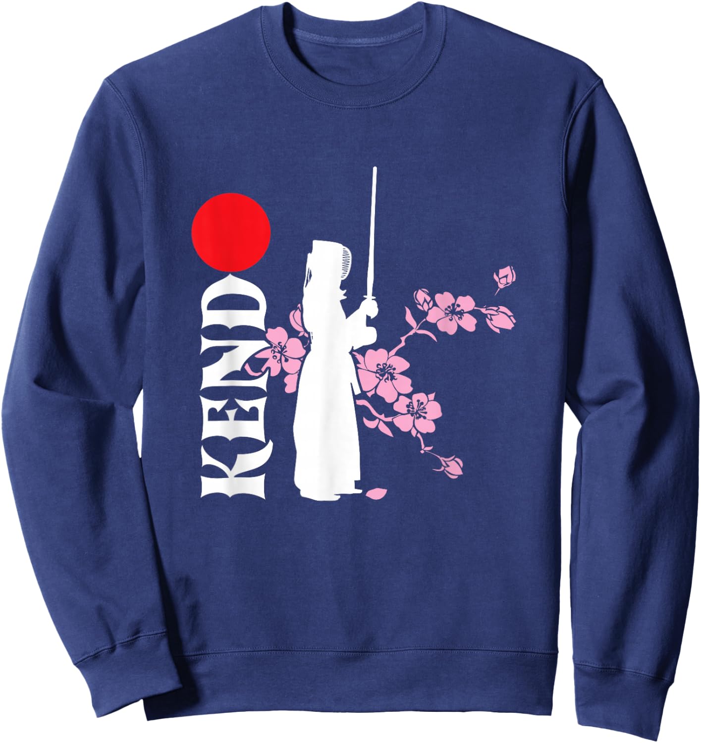 Kendo Fighter Japan Samurai Sinobi Japanese Martial Arts Sweatshirt - Sweatshirt | Navy