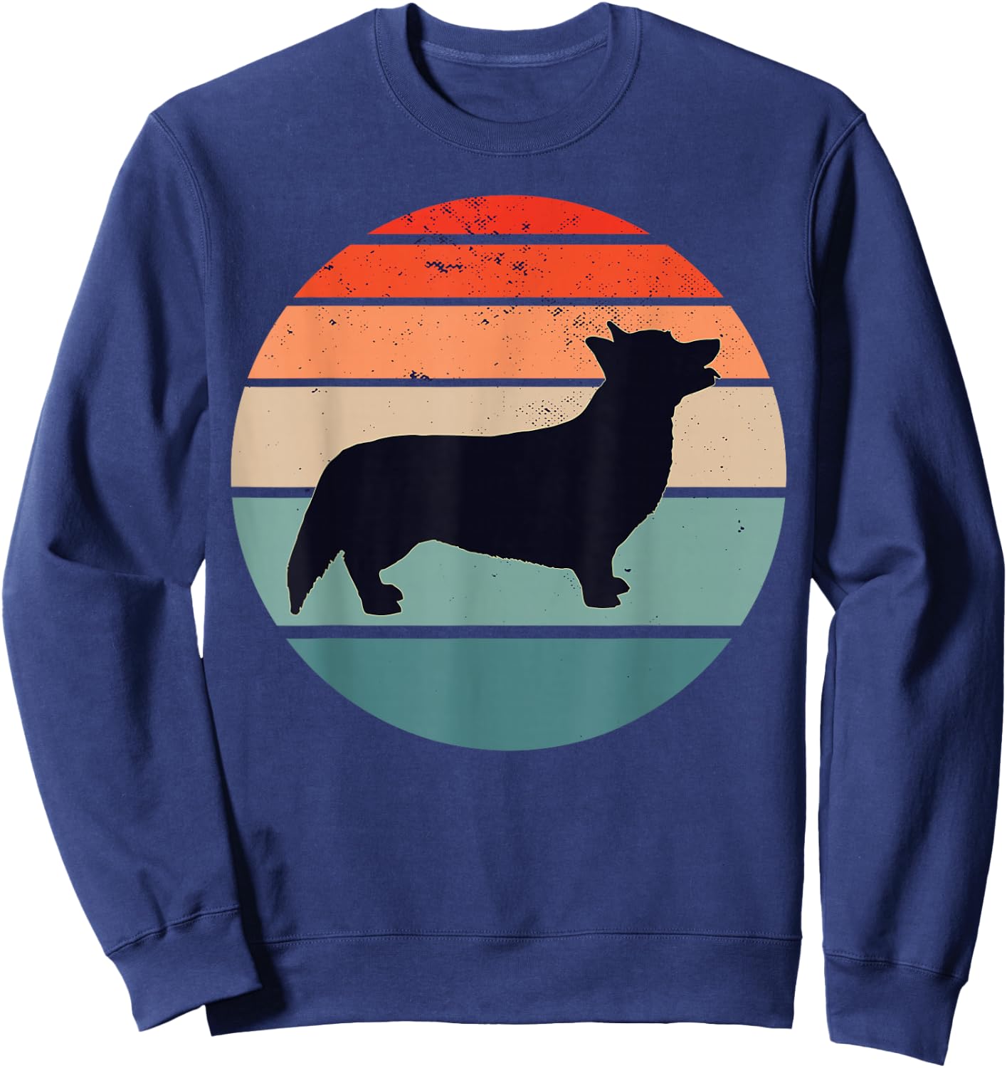 Welsh Corgi Pembroke Welsh Corgi Cardigan Sweatshirt - Sweatshirt | Navy
