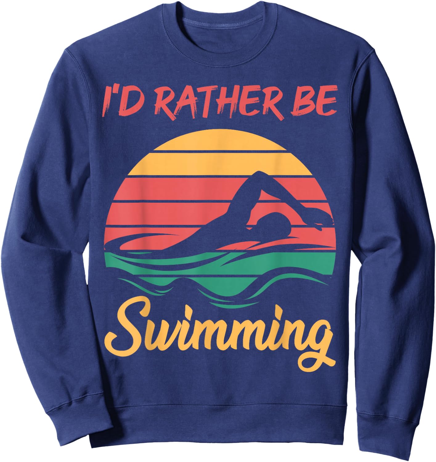 Water Rat Water Sports Hobby Swimming Club Swimming Sweatshirt - Sweatshirt | Navy