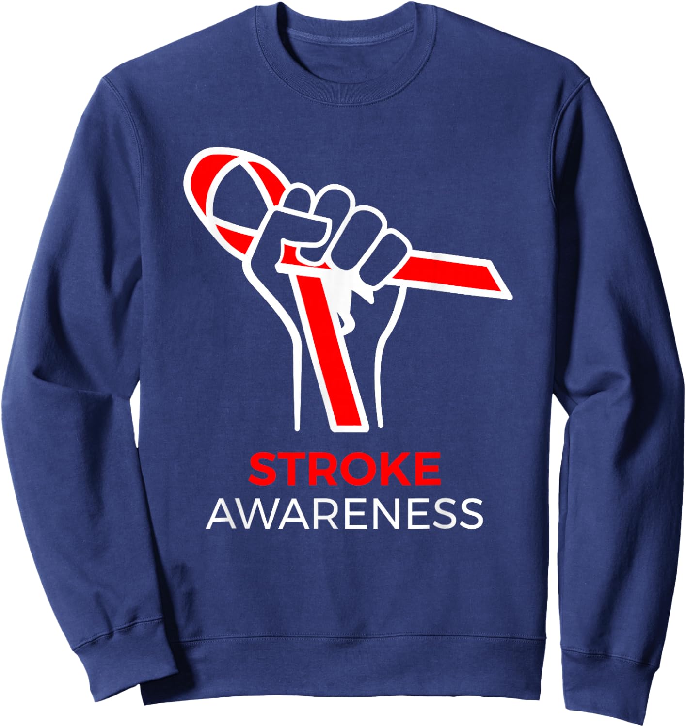 Sroke Survivor Shirt National Stroke Awareness Sweatshirt - Sweatshirt | Navy