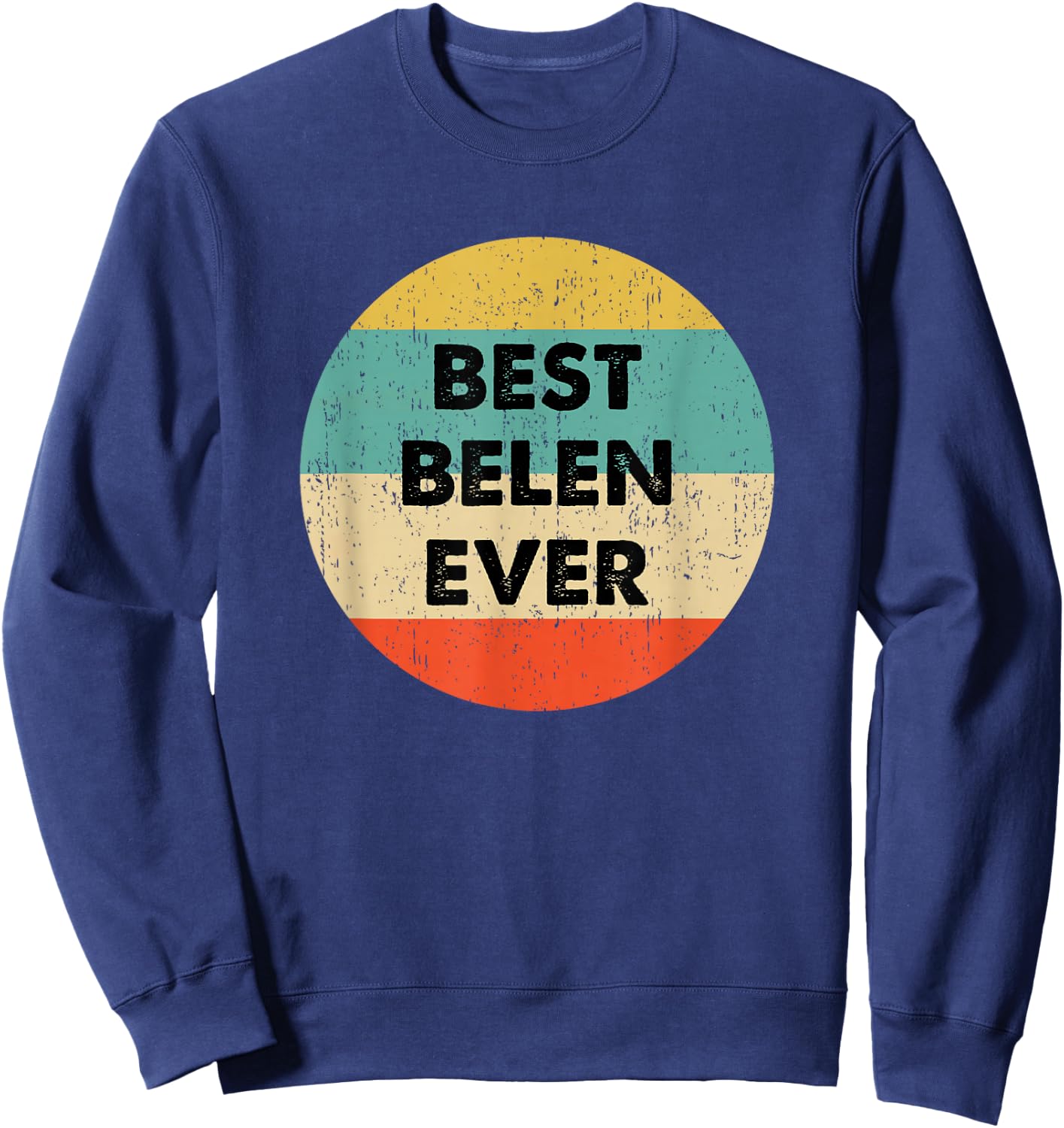 Belen Name Sweatshirt - Sweatshirt | Navy