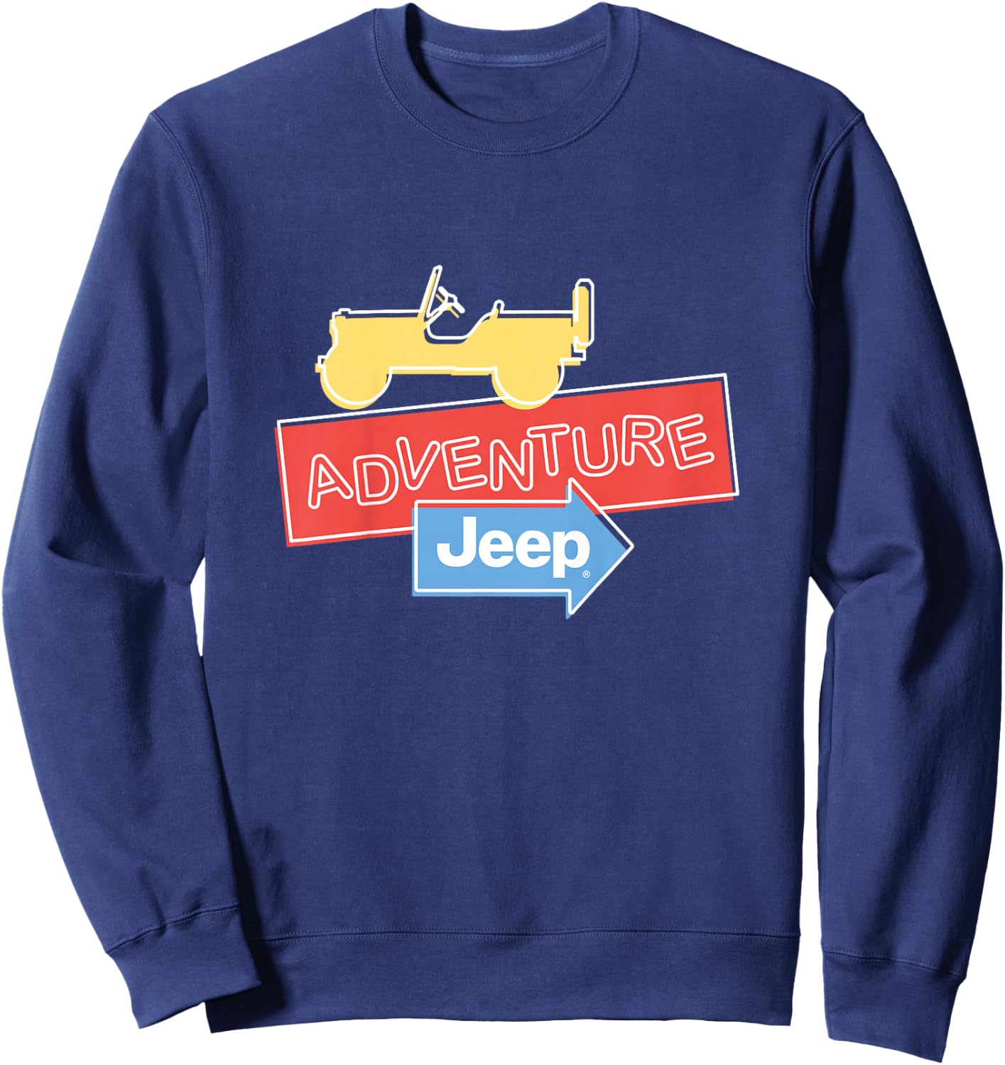Kids J is for Jeep - Officially Licensed Sweatshirt - Sweatshirt | Navy