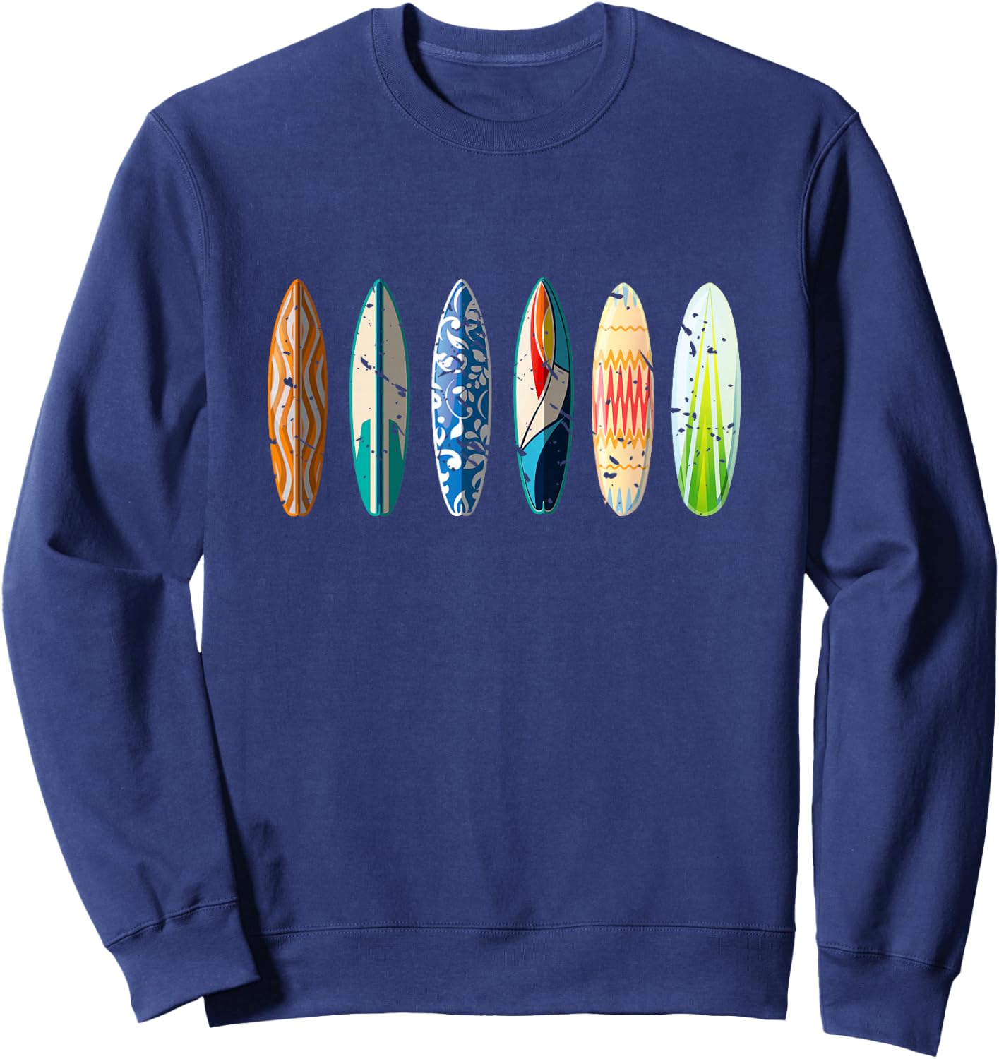 Summer Sports Surfboard Surfer Gift Surfing Sweatshirt - Sweatshirt | Navy