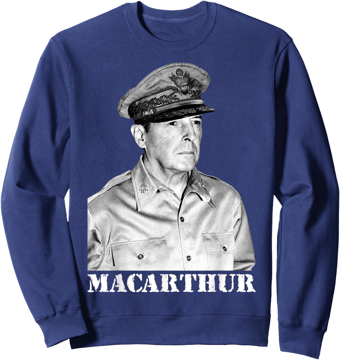 MacArthur World War II Victory Memorial Independence Day Sweatshirt - Sweatshirt | Navy