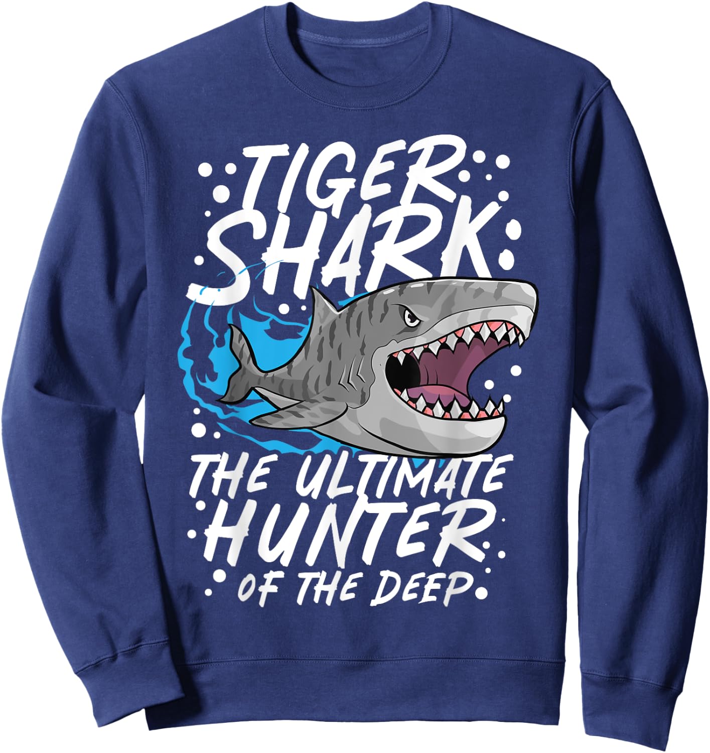 Tiger Shark: The Ultimate Hunter Of The Deep, Tiger Shark Sweatshirt - Sweatshirt | Navy