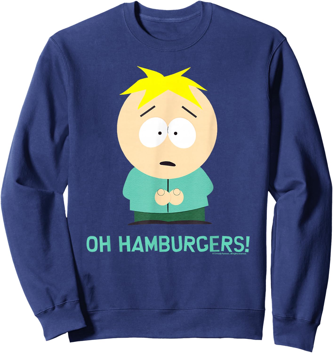 South Park Butters Oh Hamburgers Sweatshirt - Sweatshirt | Navy