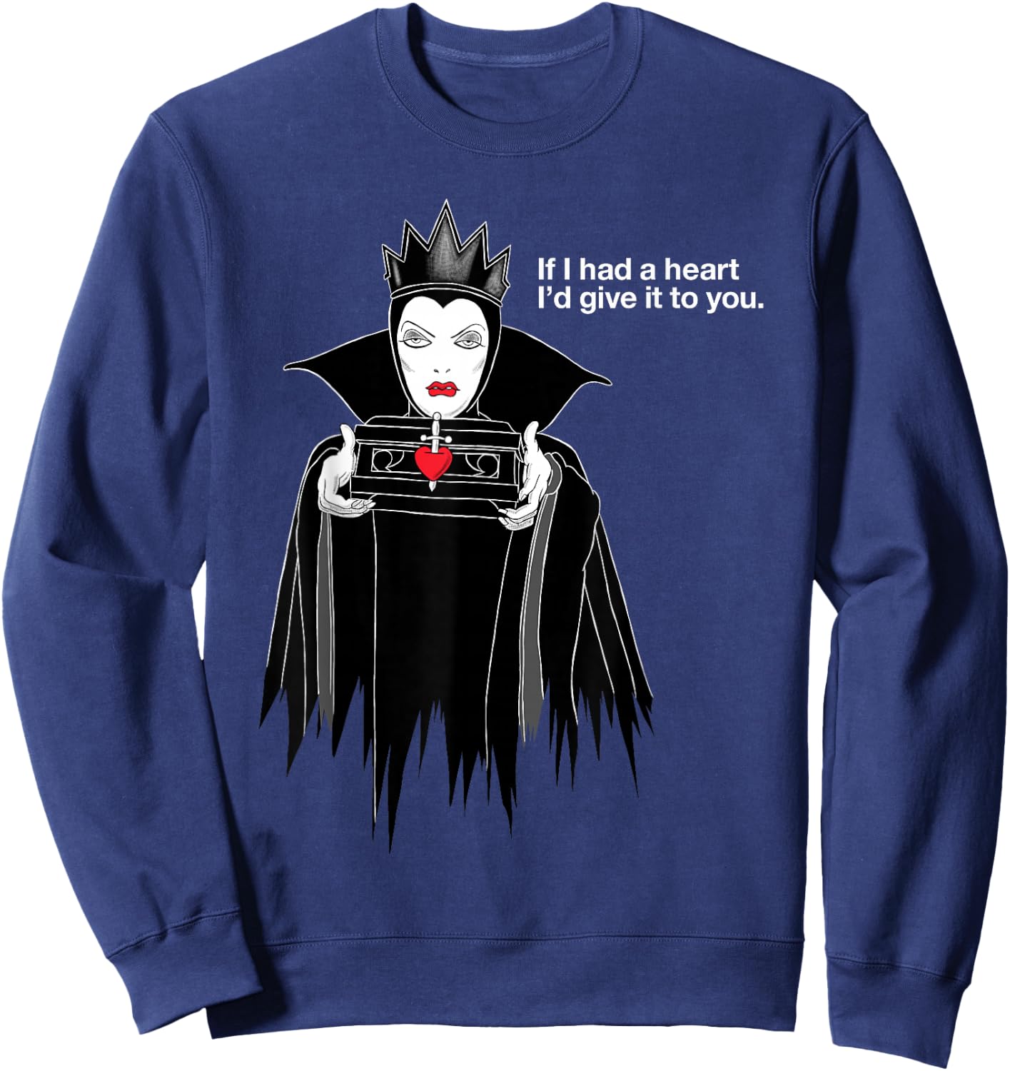 Disney Villains Evil Queen If I Had A Heart Sweatshirt - Sweatshirt | Navy
